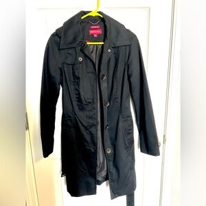 Merona, Women’s, Black, Trench Jacket, S